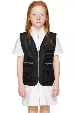 Givenchy Tank Tops - Kids Black V-Neck Vest