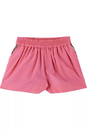 Burberry Shorts - Baby Pink Vintage Check Panel Shorts