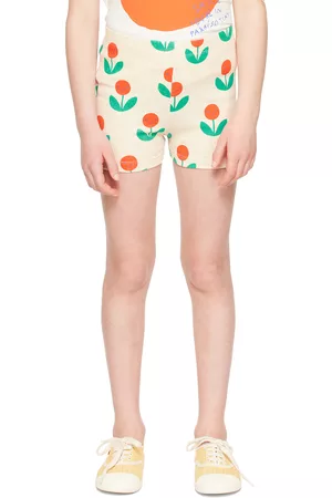 Tiny Cottons Shorts - Kids Beige Peonies Shorts