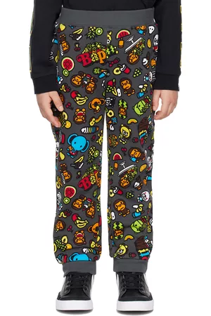 BAPE Sweatpants - Kids Gray Baby Milo Mixed Fruit Sweatpants