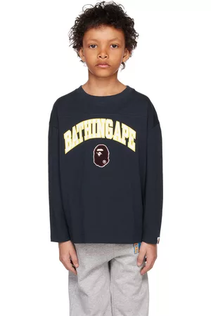 BAPE Long Sleeved T-Shirts - Kids Ape Head Long Sleeve T-Shirt