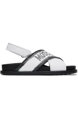 Moschino Sandals - Kids White Criss-Cross Sandals