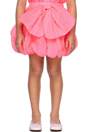 CRLNBSMNS Girls Skirts - Kids Pink Bow Skirt