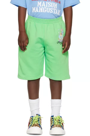 Maison Mangostan Shorts - Kids Green Burrito Shorts