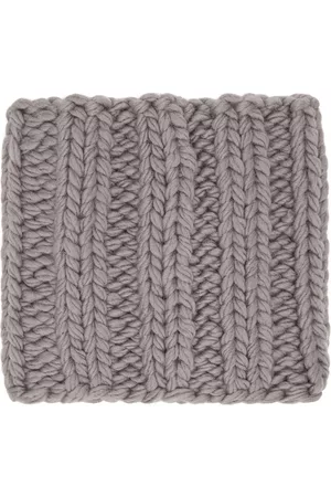 J.W.Anderson Men Winter Scarves - Grey Wool Snood