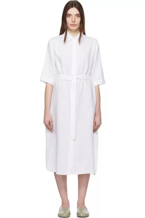 Max Mara Women Midi Dresses - White Prugna Midi Dress