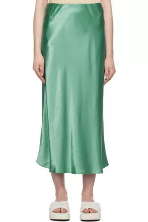 Max Mara Women Midi Skirts - Green Blando Midi Skirt