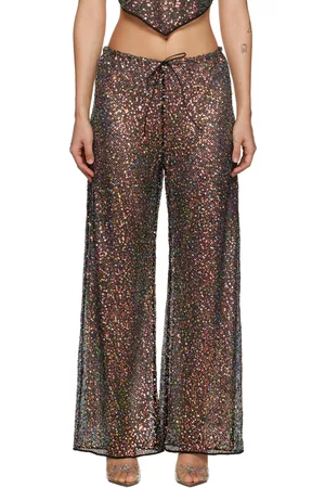 Oseree Women Pants - Black Netquins Trousers