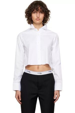HOMMEGIRLS Women Twill Shirts - Cropped Shirt