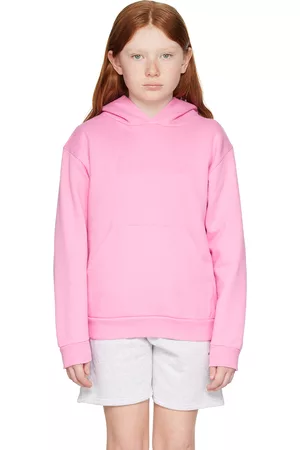 Balenciaga Hoodies - Kids Pink Printed Hoodie
