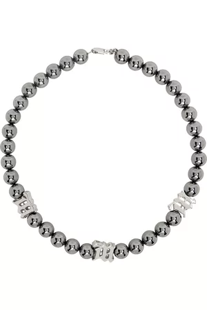 MISBHV Women Necklaces - Gunmetal Logo Necklace