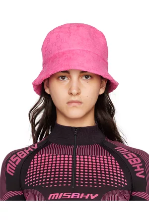 MISBHV Women Hats - Pink Towelling Monogram Bucket Hat