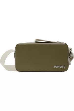 Jacquemus Men Luggage - Khaki Le Raphia 'Le Cuerda Horizontal' Bag