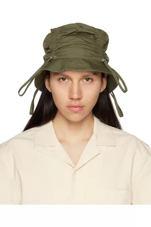 Jacquemus Men Hats - Green Le Raphia 'Le Bob Lacos' Hat