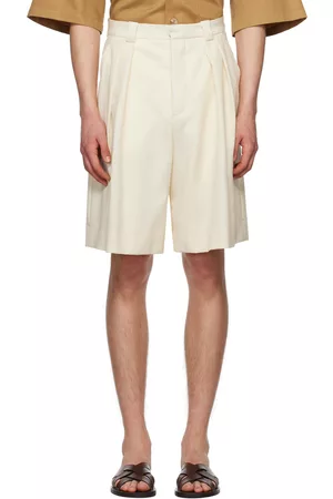King & Tuckfield Men Twill Shorts - Beige Wide-Leg Shorts