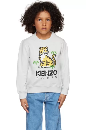 Kenzo Sweatshirts - Kids Gray Paris Kotora Sweatshirt