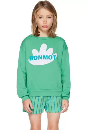 Bonmot Sweatshirts - Kids Green Seaweed Sweatshirt
