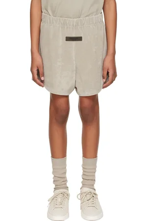Essentials Shorts - Kids Gray Patch Shorts
