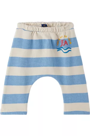 Bonmot Pants - Baby Blue Striped Lounge Pants