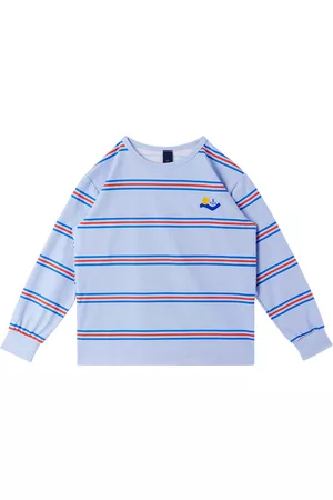 Bonmot Swimwear - Kids Blue Striped Swim Top