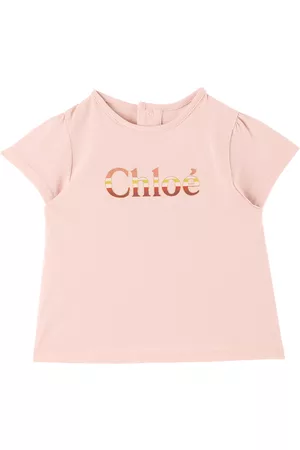 Chloé T-Shirts - Baby Pink Bonded T-Shirt