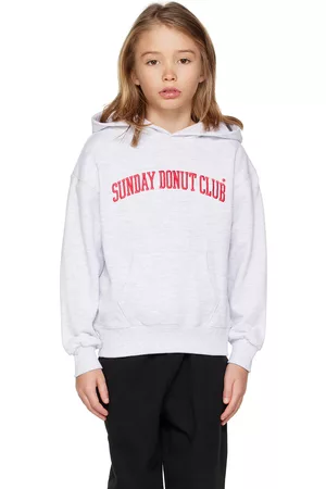 SUNDAY DONUT CLUB® Hoodies - Kids Gray 'Sunday Donut Club' Hoodie