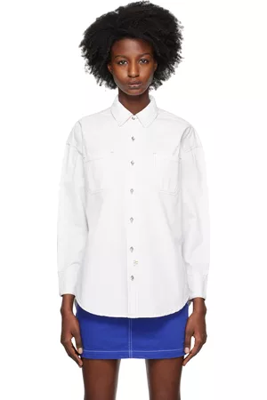 KSUBI Women Denim Shirts - Oversized Tie Denim Shirt