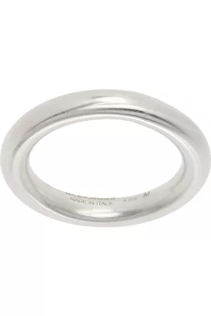 Jil Sander Men Band Rings - Silver Band Ring