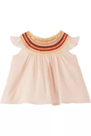 Chloé Tops - Baby Pink Crocheted Trim Top