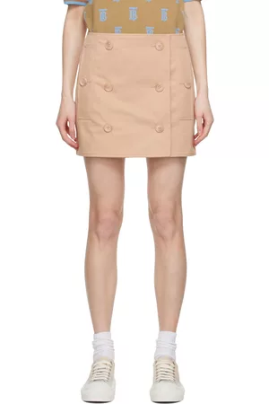 Burberry Women Trench Coats - Beige Trench Miniskirt