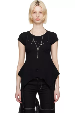 VeniceW Women Underwear - Black Lingerie T-Shirt
