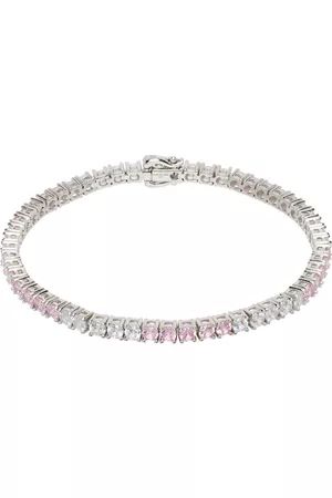 Hatton Labs Men Tennis Bracelets - SSENSE Exclusive White & Pink Tennis Bracelet