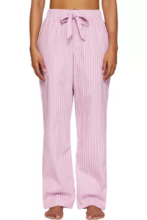 Tekla Women Pajamas - Pink Striped Pyjama Pants