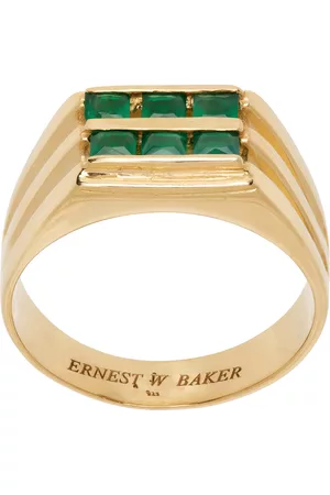 Ernest W. Baker Men Band Rings - Gold & Ring