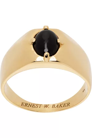 Ernest W. Baker Men Signet Rings - Gold Signet Ring
