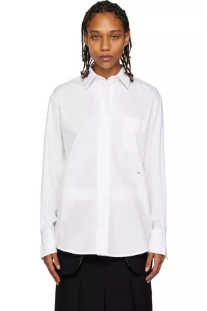 Victoria Beckham Women Shirts - White Embroidered Shirt