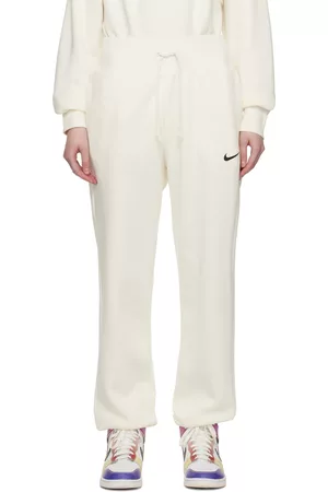 Nike Women Sweats - White Phoenix Lounge Pants