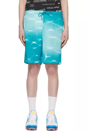 Nike Men Shorts - Blue Printed Shorts