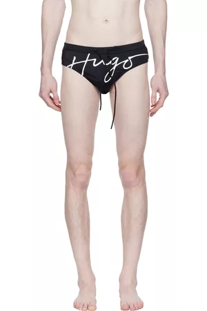 HUGO BOSS Men Swimwear - Black Drawstring Swim Briefs