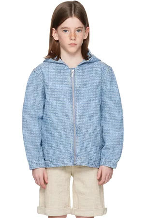 Givenchy Jackets - Kids Blue Hooded Jacket
