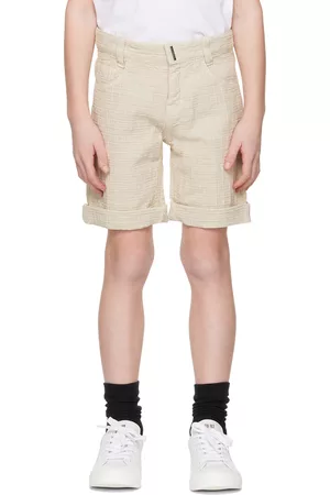 Givenchy Twill Shorts - Kids Beige Rolled Shorts