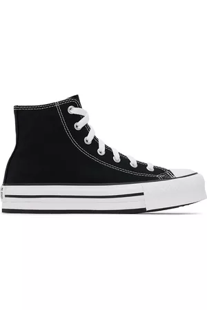 Converse Canvas Sneakers - Kids Black Chuck Taylor All Star Lift Sneakers