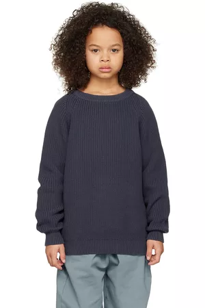 Repose AMS Sweaters - Kids Navy Crewneck Sweater
