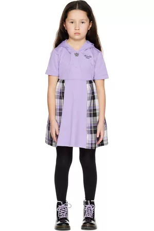 Anna Sui Girls Graduation Dresses - Kids Purple Hooded Dress