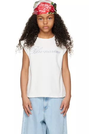 MISS BLUMARINE T-Shirts - Kids White Basica T-Shirt