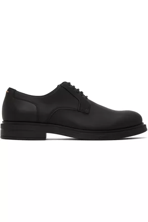 HUGO BOSS Men Formal Shoes - Black Lace-Up Derbys