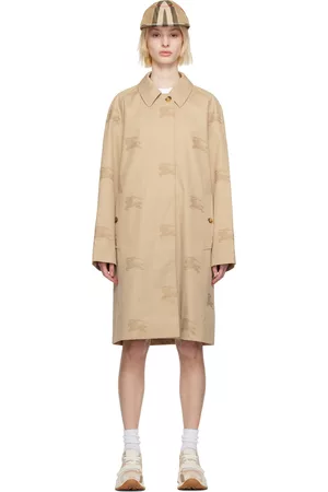 Burberry Women Trench Coats - Equestrian Knight Trench Coat