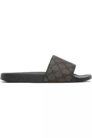 Gucci Men Sandals - Gray GG Slides