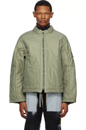 Stone Island Men Jackets - Khaki Windproof Jacket
