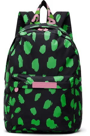 Stella McCartney Rucksacks - Kids Black & Green Camo Spot Backpack